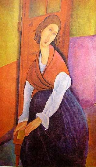 Amedeo Modigliani Portrait of Jeanne Hebuterne Sweden oil painting art